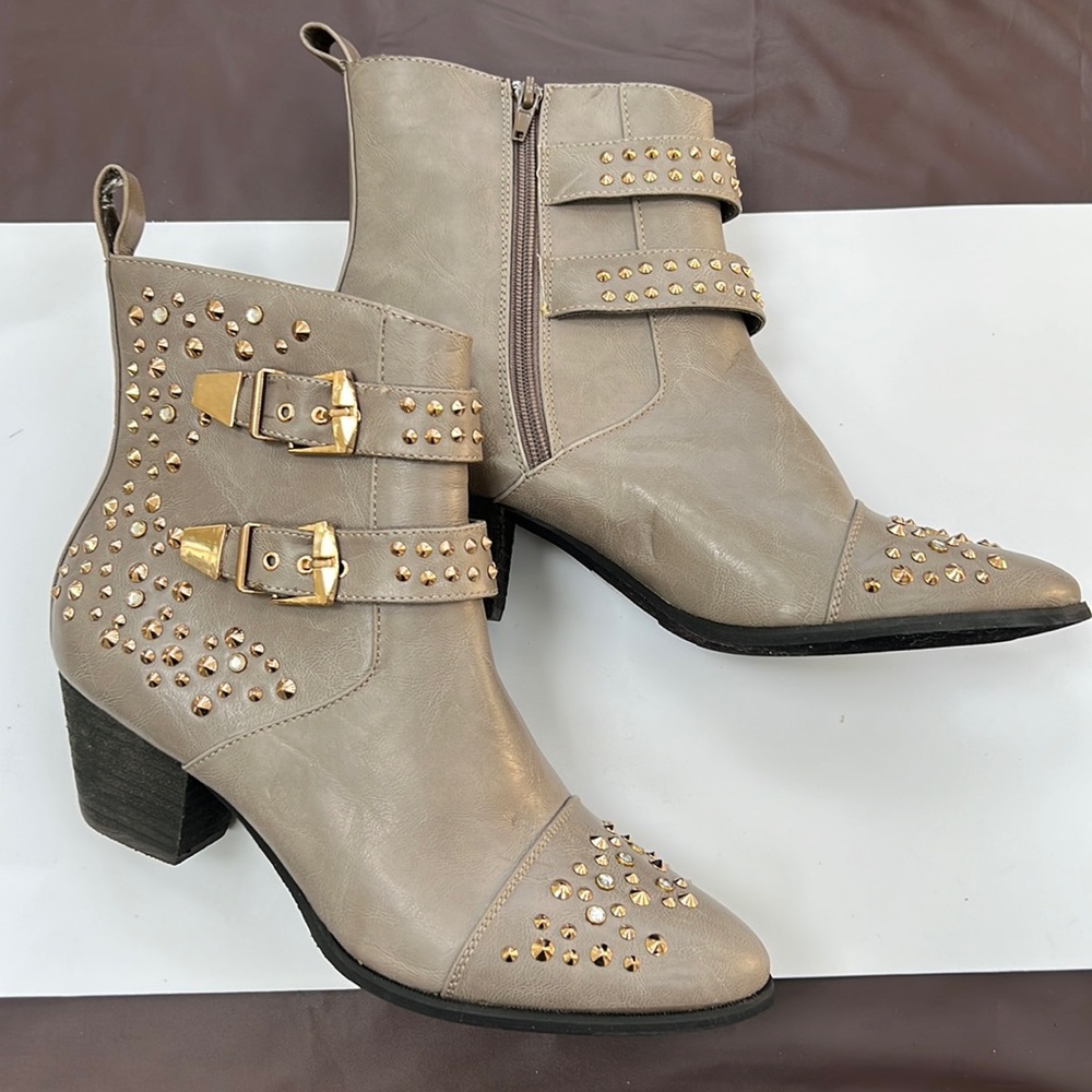 Beau Ashe Embellished Booties